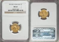 Reza Shah gold Pahlavi SH 1307 (1928) MS63 NGC, KM1114. Mintage: 5000. Bordering on very rare when encountered so choice and struck from such well-pol...