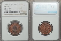 Milan. Maria Theresa Soldo 1777-S MS65 Red and Brown NGC, Schmollnitz mint, KM186. A rich red specimen that at present sits tied with a single other e...