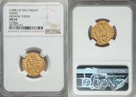 Venice. Michael Steno (1400-1413) gold Ducat ND MS64 NGC, CNI-VIIa.29. 3.54gm. MICHΛЄL • STЄN' | • S | • M | • V | Є | N | Є | T | I / • SIT • T • XPЄ...