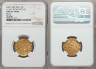 Venice. Alvise Mocenigo IV (1763-1778) gold Zecchino ND UNC Details (Bent) NGC, KM671, CNI-VIIIb.125var (pellet placement). 3.49gm. ALOY • MOCEN • | S...