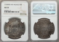 Charles III 8 Reales 1764 Mo-MF AU53 NGC, Mexico City mint, KM105. Attractively toned with light iridescent hues of rose and metallic blue.

HID098012...