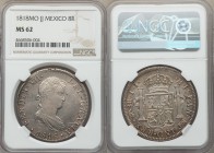 Ferdinand VII 8 Reales 1818 Mo-JJ MS62 NGC, Mexico City mint, KM111.

HID09801242017
