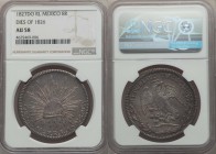 Republic 8 Reales 1827 Do-RL AU58 NGC, Durango mint, KM377.4, DP-Do04. Dies of 1826. Seldom seen in such high quality condition, this near mint exampl...