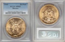 Estados Unidos gold 50 Pesos 1945 MS65 PCGS, Mexico City mint, KM481. AGW 1.2056 oz.

HID09801242017