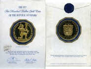 Republic gold Proof 500 Balboas 1977-FM, Franklin mint, KM42. Comes sealed in the original Franklin mint packaging. AGW 1.2066 oz. 

HID09801242017
