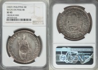Spanish Colony. Isabel II Counterstamped 8 Reales ND (1837) XF45 NGC, KM138.2. Crowned "YII" counterstamp upon Peru 8 Reales 1833. Lots of luster rema...