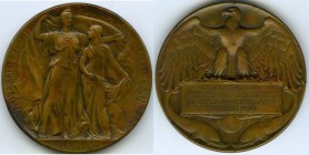 USA Administration bronze "Louisiana Purchase Exposition" Medal 1904 XF, Basso-Unl., Honeycutt-70c. 102.29gm. 63mm. A rather elusive piece, the 1904 L...