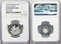 Socialist Republic 2-Piece Lot of Certified Assorted Proof Issues 1983-FM PR69 Ultra Cameo NGC, 1) 50 Lei, KM100 2) 100 Lei, KM98 Struck to commemorat...