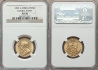 Republic gold "Double Shaft" Pond 1892 AU58 NGC, KM10.1. Exceedingly strong for the grade, superbly struck with no evident wear whatsoever; presumably...