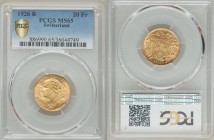 Confederation gold 20 Francs 1926-B MS65 PCGS, KM35.1. A soft rose-gold in color with true gem detail.

HID09801242017
