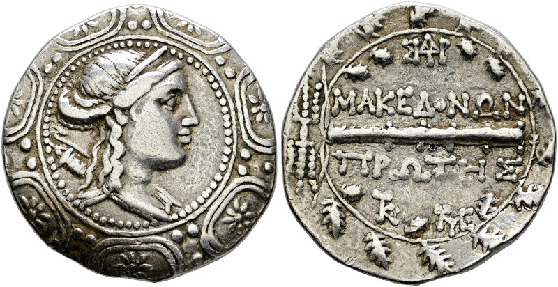 Makedonia. Makedonien als römisches Protektorat 
Tetradrachme ca. 158-149 v. Ch...