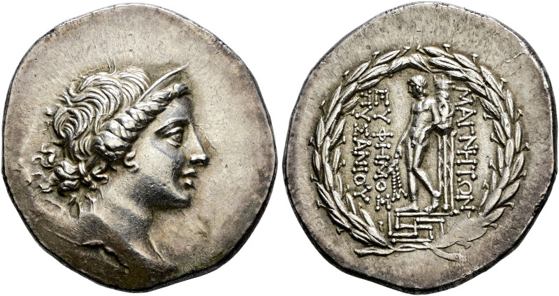 Ionia. Magnesia 
Tetradrachme 155-145 v. Chr. Magistrat Euphemos. Artemisbüste ...