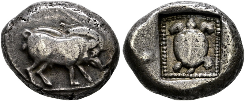 Lykia. Lykische Dynasten 
Unbestimmter Dynast. Stater 470-440 v. Chr. Eber nach...