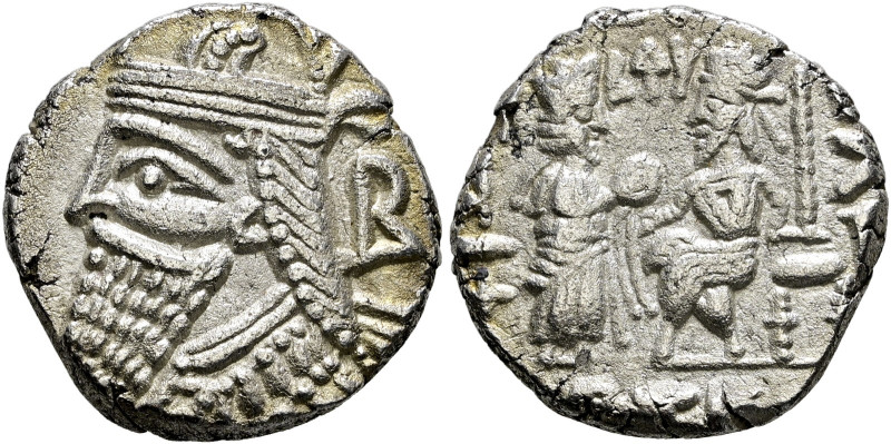 Persia. Arsakiden (Parther) 
Vologases IV. 147-191. Tetradrachme 155 -Seleukeia...