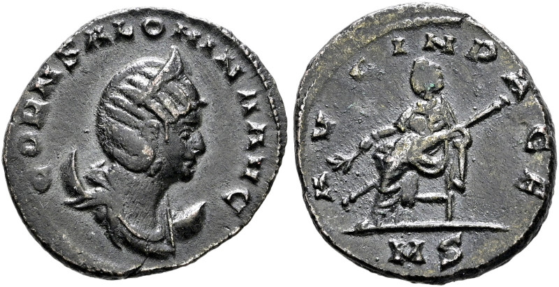 Kaiserzeit. Salonina 253-268, Gemahlin des Gallienus 
Antoninian 266 -Mailand-....