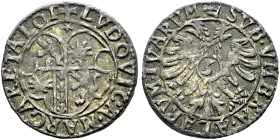 Frankreich-Chateau-Renaud. Louise Margarete von Lothringen 1614-1629 
Kipper-3 Kreuzer o.J. Wappen / Gekrönter Doppel­adler mit Wertzahl 3 auf der Br...