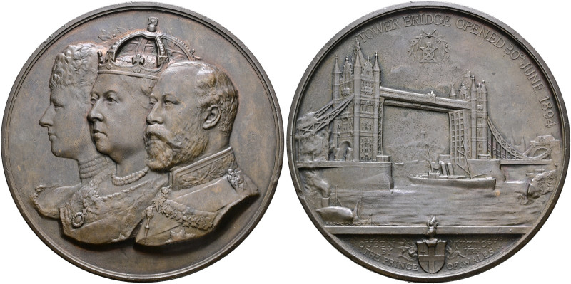 Großbritannien. Victoria 1837-1901 
Große Bronzemedaille 1894 von F. Bowcher, a...