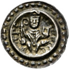 Konstanz, Bistum. Heinrich von Tanne 1233-1248 
Brakteat um 1240. Wie vorher, jedoch der Kreuz-Viereck-Rand nun mit 31 Zeichen. Klein/Ulmer (CC) 15, ...