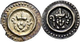 Konstanz, Bistum. Heinrich II. von Klingenberg bis Nikolaus von Frauenfeld 1293-1306, 1334-1344 
Lot (2 Stücke): Brakteat 1295-1335. Mitriertes Brust...