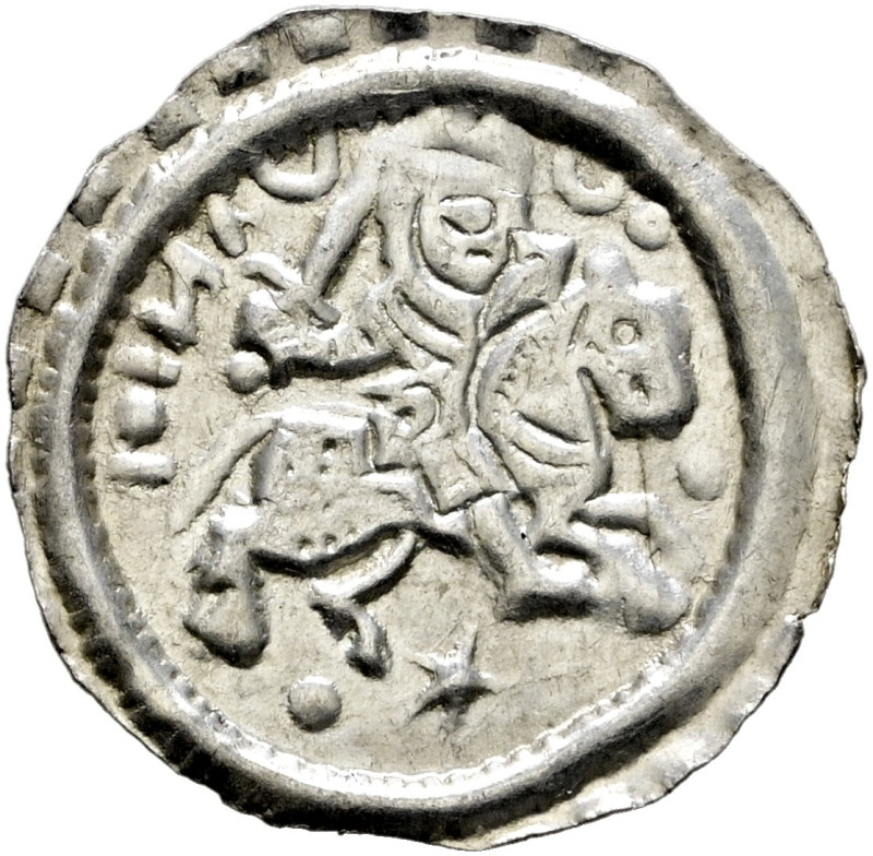Bodenseeraum/Oberschwaben/Nordschweiz. 
Brakteat 1180-1190. Ähnlich wie vorher,...