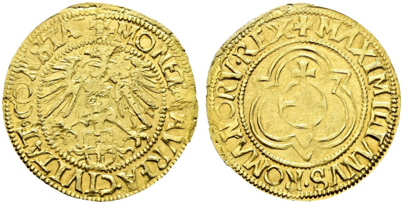 Konstanz, Stadt. 
Goldgulden o.J. (1531-36) Reichsadler über Konstanzer Schild ...
