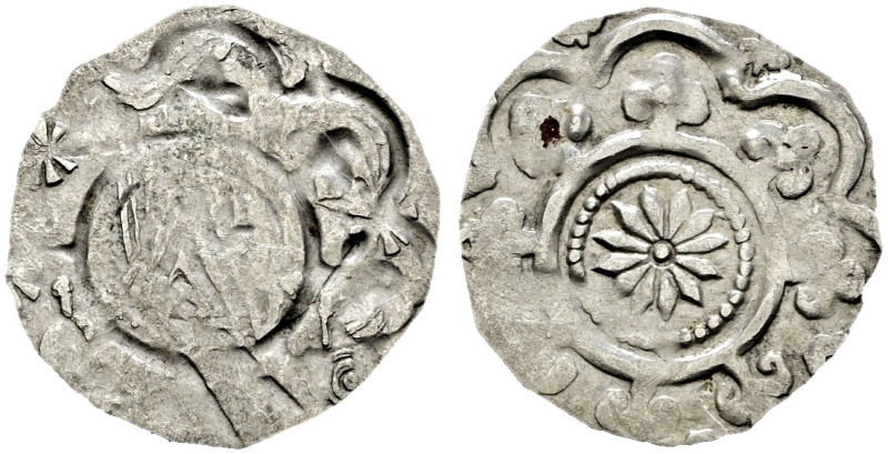 Nürnberg, Reichsmünzstätte. Friedrich I. Barbarossa 1152-1190 
Pfennig. Von vor...
