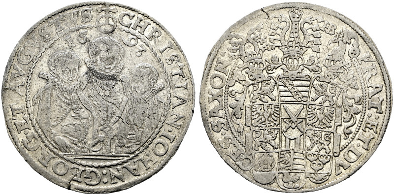 Sachsen-Albertinische Linie. Christian II. und seine Brüder unter Vormundschaft ...