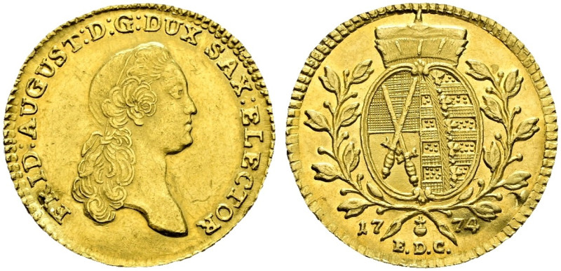 Sachsen-Albertinische Linie. Friedrich August III. 1763-1806 
Dukat 1774 -Dresd...