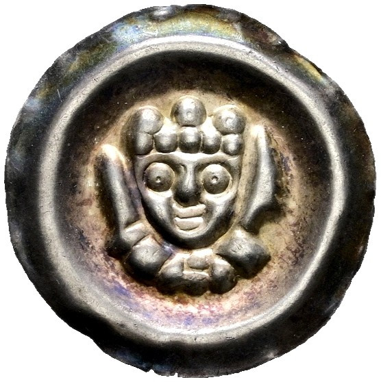 Schongau, herzogliche Münzstätte. Ludwig II. von Bayern 1268-1294 
Brakteat. Äh...