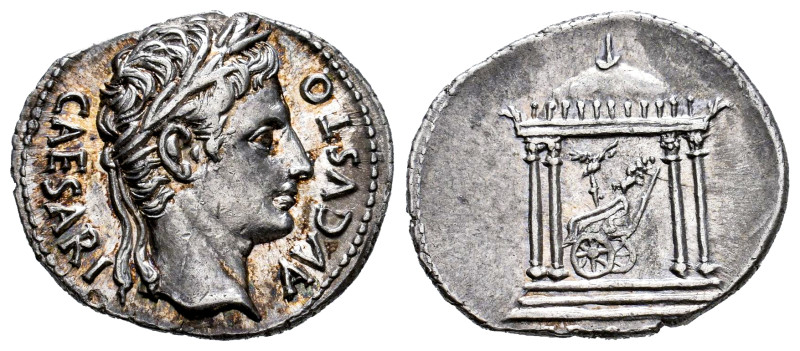 Augustus. Denarius. 18 BC. Colonia Patricia (Córdoba). (Ffc-197). (Ric-115). (Ca...