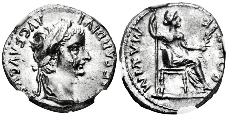 Tiberius. Denarius. 14-37 AD. Lugdunum. (Spink-1763). (Ric-30). (Rsc-16b). Anv.:...