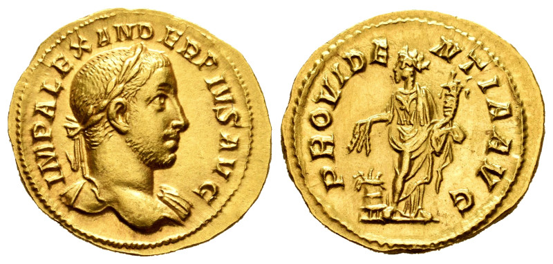 Severus Alexander. Aureus. 232 AD. Rome. (Ric-IV 249). (C-500 var.). (Cal-3130)....