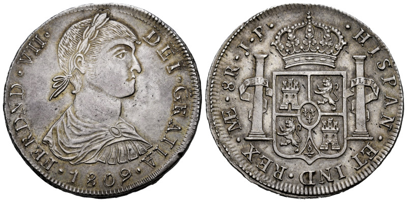 Ferdinand VII (1808-1833). 8 reales. 1809. Lima. JP. (Cal-1239). Ag. 27,45 g. In...