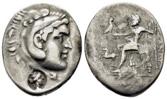 KINGS of MACEDON Alexander III the Great.(336-323 BC).Alabanda. Tetradrachm.

Obv : Head of Herakles right, wearing lion skin.

Rev : AΛΕΞΑΝΔΡΟΥ.
Zeus...