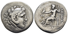 KINGS of MACEDON Alexander III the Great.(336-323 BC).Chios. Tetradrachm.

Obv : Head of Herakles right, wearing lion skin.

Rev : AΛΕΞΑΝΔΡΟΥ.
Ze...