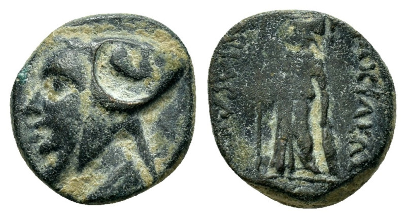 KINGS of CAPPADOCIA.Ariarathes IV.(Circa 220-163 BC).Eusebeia-Mazaka.Ae.

Obv : ...