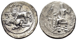 CILICIA. Tarsos. Mazaios (Satrap of Cilicia, 361/0-334/3 BC). Stater.

Obv : Baaltars seated left on throne, head facing, holding lotus-tipped scept...