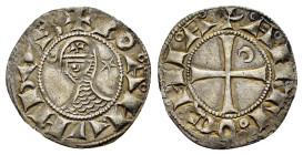 CRUSADERS.Antioch.Bohemund III.(1163-1201).BI Denier.

Obv : +BOAMVNDVS.
Profile bust with crescent left and star right.

Rev : +ANTIOCHIA.
Small cros...