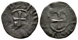 ARMENIA.Cilician Armenia. Baronial. Roupen I.(1080-1095).Pogh.

Obv : +ԱաԻԲԷՆ (Roupen).
Around cross.

Rev : Ծաոա այ (servant of God).
Around cr...