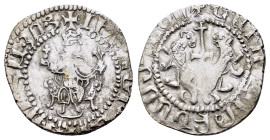 CILICIAN ARMENIA.Levon I.(1198-1219).Sis.Tram.

Obv : Crowned figure of Levon seated on throne ornamented with lions, holding cross and fleur-de-lis, ...