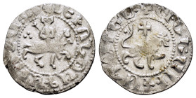 ARMENIA.Levon III.(1303/5-1307).Sis.Tram.

Obv : Crowned figure of Levon seated on throne ornamented with lions, holding cross and fleur-de-lis.

Rev ...