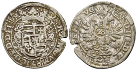 GERMANY.Oldenburg (Herzogtum). Anton Günther. Duke, 1603-1667. AR 28 Gulden.

Condition : Good very fine.

Material : Silver.
Axis : 12h

Weight : 18....