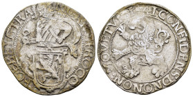 NETHERLANDS. West Friesland. Lion Dollar or Leeuwendaalder (1641).

Obv : MO ARG PRO CONFOE BELG WEST.
Knight standing left, head right, holding up ga...