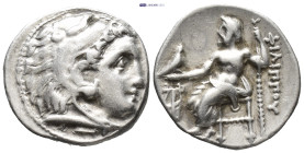 KINGS OF MACEDON. Philip III Arrhidaios, 323-317 BC. Drachm (17mm, 4.2 g), 'Kolophon', struck under Philip III Arrhidaios, 323-319. Head of Herakles t...