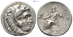 MACEDONIAN KINGDOM. Philip III Arrhidaeus (323-317 BC). AR drachm (16mm, 4.2 g). Lifetime issue of Magnesia ad Maeandrum, ca. 323-319 BC. Head of Hera...