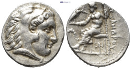 MACEDONIAN KINGDOM. Alexander III the Great (336-323 BC). AR drachm (17mm, 4.2 g). Posthumous issue of Miletus, ca. 300-295 BC. Head of Heracles right...