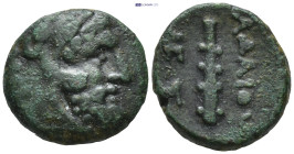 KINGS OF THRACE. Adaios (Circa 253-243 BC). Ae. (17mm, 5.6 g) Obv: Head of Herakles right, wearing lion skin. Rev: AΔAIOY. Club; two monograms below.