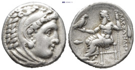 KINGS OF MACEDON. Alexander III 'the Great' (336-323 BC). Drachm. (16mm, 4.2 g) Kolophon. Obv: Head of Herakles right, wearing lion skin. Rev: A?E?AN?...