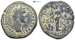 Antoninus Pius. Sestertius. (34mm, 25.0 g) 147-148 AD. Rome. Anv.: ANTONINVS AVG PIVS P P TR P XI. Laureate head of Antoninus Pius right. Rev.: ANNONA...