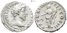 Marcus Aurelius, as Augustus (AD 161-180). AR Denarius (3 Gr. 17mm.).
Laureate head of Marcus Aurelius right 
Rev. Aequitas standing facing, head left...